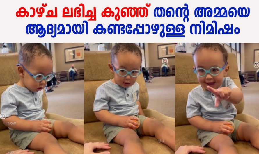 കാഴ്ച ലഭിച്ച കുഞ്ഞ് തന്റെ അമ്മയെ ആദ്യമായി കണ്ടപ്പോൾ ഉള്ള നിമിഷം ഏറ്റെടുത്ത് സോഷ്യൽ ലോകം.