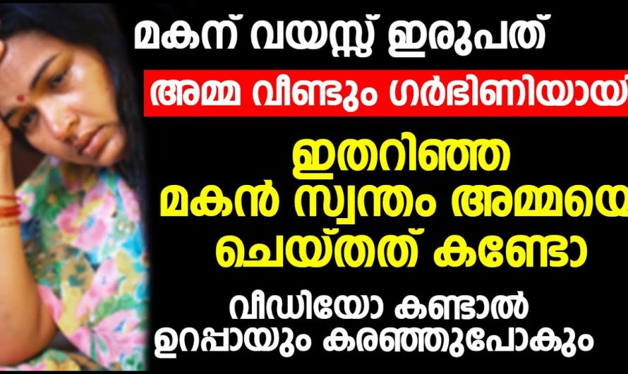 മകനെ 20 വയസ്സുള്ളപ്പോൾ അമ്മ വീണ്ടും ഗർഭിണിയായി. ഇതറിഞ്ഞ മകൻ ചെയ്തത് കണ്ടോ.