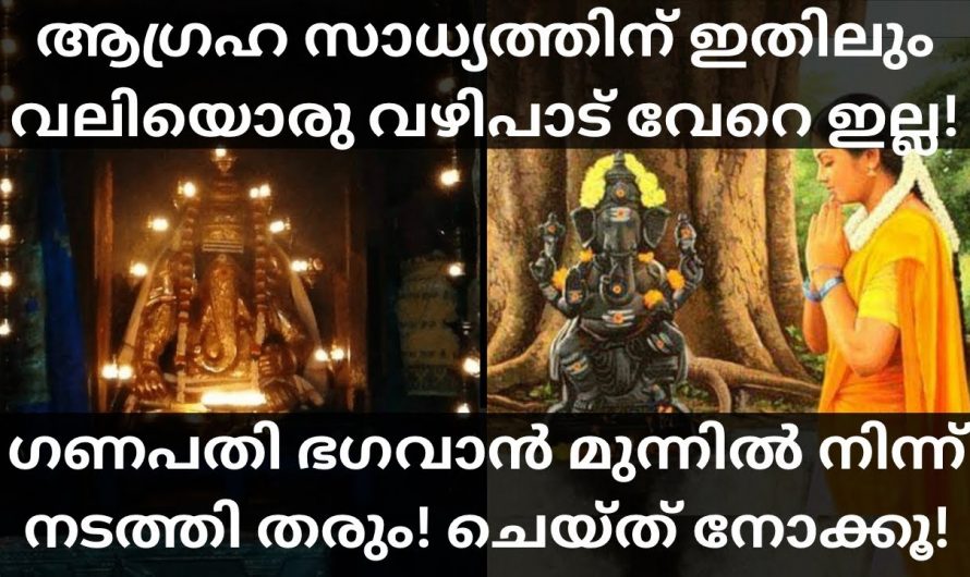 ഈ ഒരേയൊരു വഴിപാട് മാത്രം ചെയ്താൽ മതി. ആഗ്രഹസാധ്യത്തിന് ഇതിലും വലിയൊരു വഴിപാട് വേറെയില്ല.