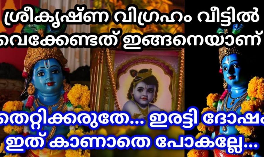 ശ്രീകൃഷ്ണ ചിത്രം വീട്ടിൽ വെക്കേണ്ടത് ഇതുപോലെയാണ്. ഇനിയാരും തെറ്റിക്കല്ലേ ഇരട്ടി ദോഷമാണ്.