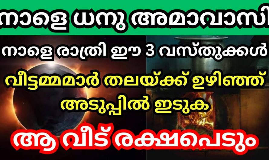 ധനുമാസ അമാവാസി. ഇന്ന് രാത്രി ഈ നക്ഷത്രക്കാർ പുറത്തുപോയാൽ അപകടം ഉറപ്പ്.