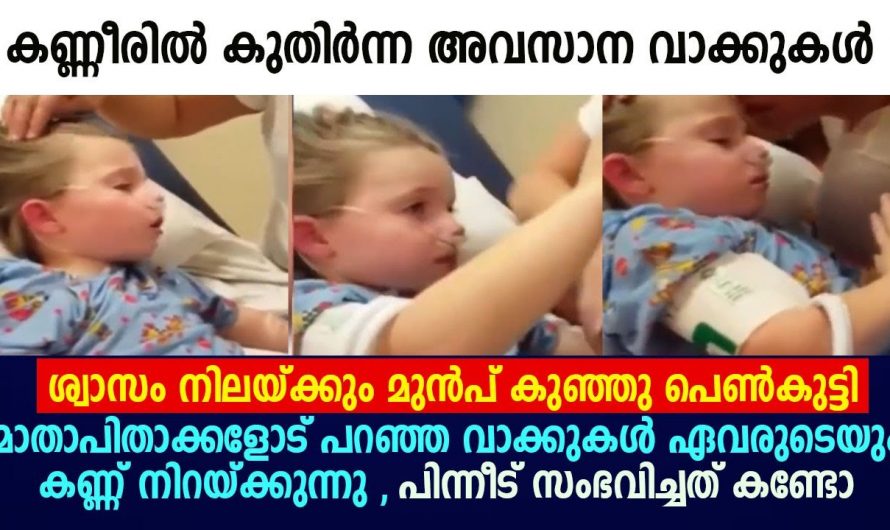 താൻ മരിക്കാൻ പോകുന്നു എന്ന് മനസ്സിലാക്കിയ കുഞ്ഞ് അവസാനമായി പറഞ്ഞത് കേട്ടോ ആരുടെയും കണ്ണ് നിറഞ്ഞു പോകും.