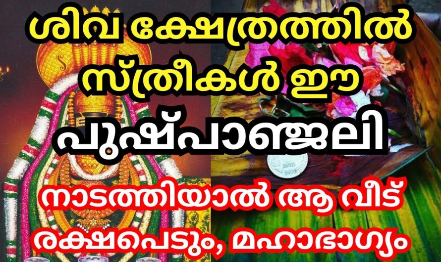 സ്ത്രീകൾ എല്ലാമാസവും മുടങ്ങാതെ ശിവക്ഷേത്രത്തിൽ ഈ വഴിപാട് ചെയ്യൂ. എല്ലാവിധ ഐശ്വര്യങ്ങളും ലഭിക്കും.