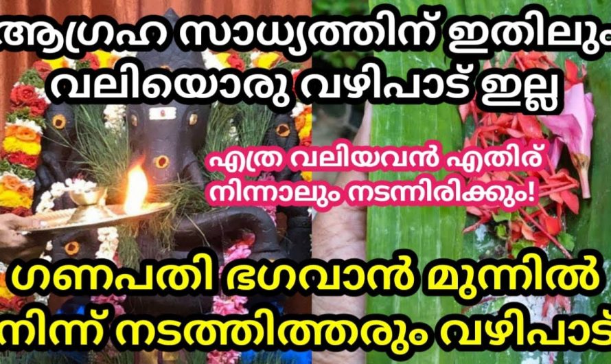 ഇനിയെന്ത് കാര്യം ചെയ്തു തുടങ്ങുമ്പോഴും ഗണപതി ഭഗവാന് ഈ വഴിപാട് ചെയ്യൂ. എല്ലാം ഭംഗിയായി നടക്കും.