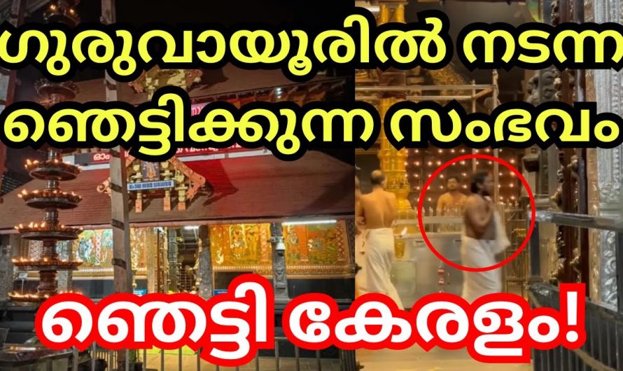 ഗുരുവായൂർ അമ്പലത്തിൽ നടന്ന അപൂർവ്വ സംഭവം. ഭഗവാന്റെ ലീലകൾ കണ്ട് ഞെട്ടി ഭക്തർ.