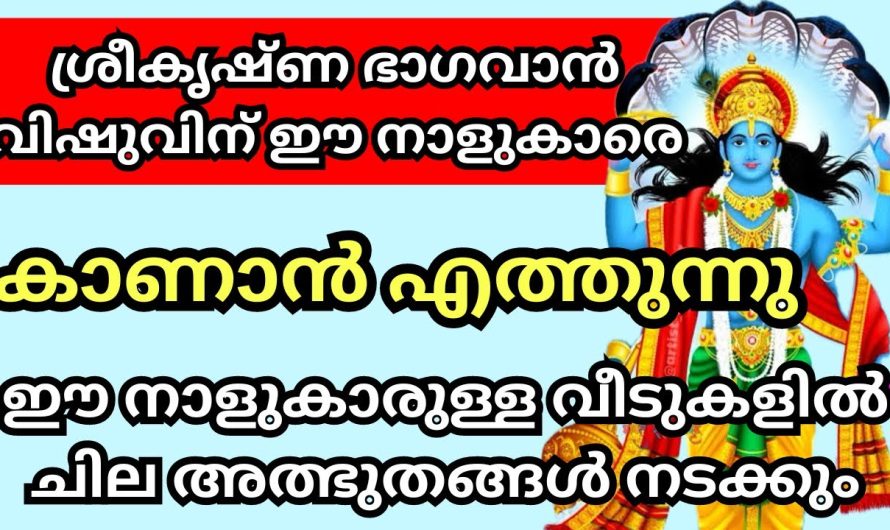 ആ ശ്രീകൃഷ്ണ ഭഗവാൻ വിഷുവിന് ഈ നക്ഷത്രക്കാരെ തേടിയെത്തും. ഇവരുടെ ജീവിതത്തിൽ സംഭവിക്കുന്ന അത്ഭുത കാര്യങ്ങൾ നോക്കൂ.