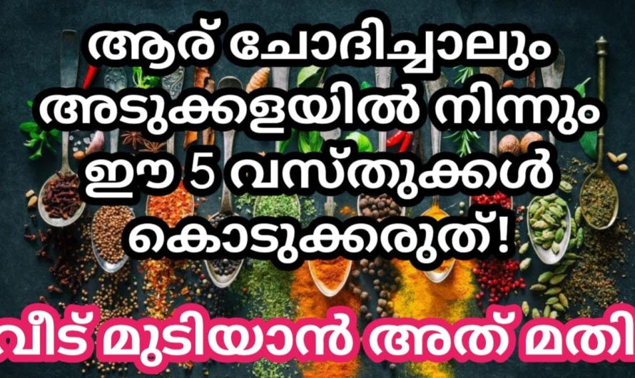 നമ്മുടെ അടുക്കളയിൽ നിന്നും ഈ വസ്തുക്കൾ മറ്റൊരാൾക്കും കൊടുക്കരുത് ഐശ്വര്യം അതോടെ ഇല്ലാതാകും.